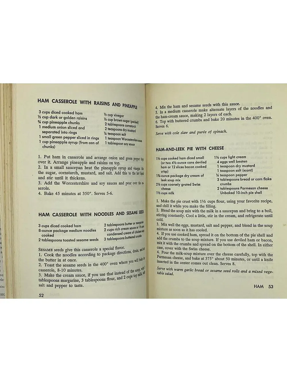 Vintage 1960s Casserole Cookbook: One-Dish Recipes